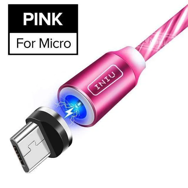 LED Magnetic 3 in 1 USB Charging Cable