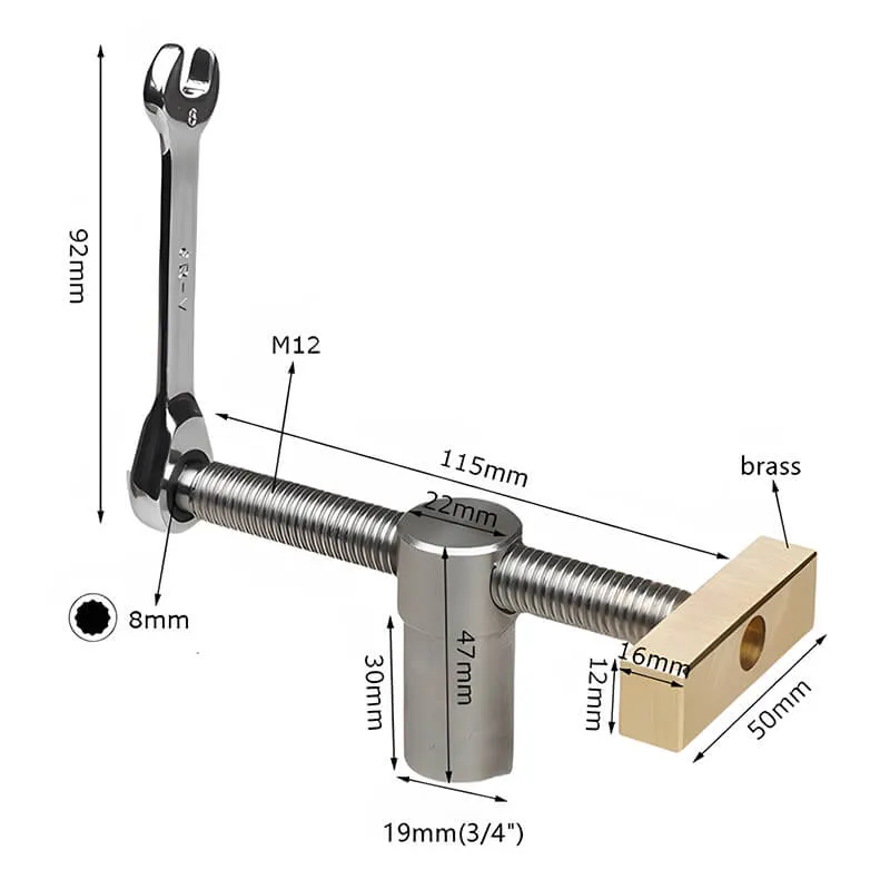 Levoite™ Work Bench Dog Clamp Fast Fixed Clip Quick Fixture Clamping Tool Kit