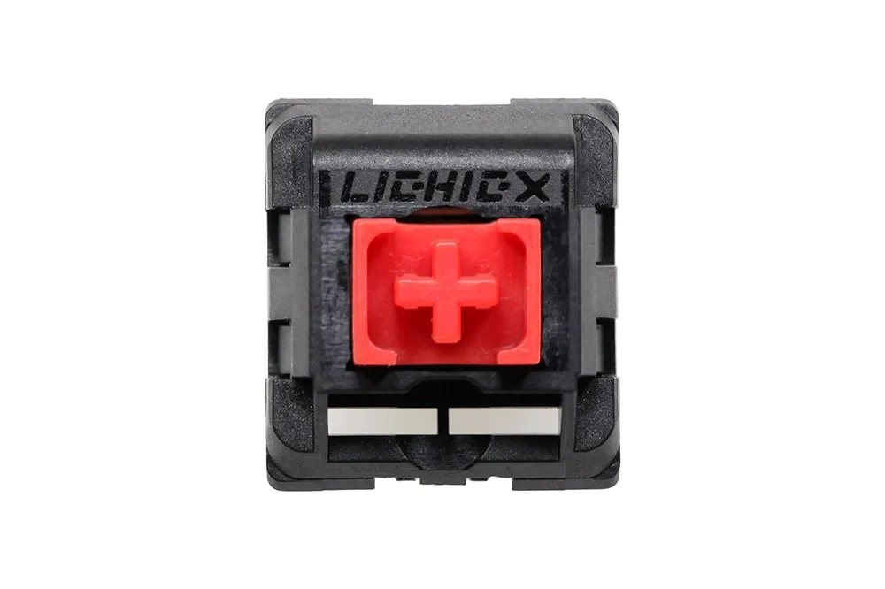 LICHIC XCJZ Scarlet Red Switch 54g RGB SMD Pre Advanced Tactile Switches For Mechanical keyboard MX Stem 5pin Lubed POM Nylon