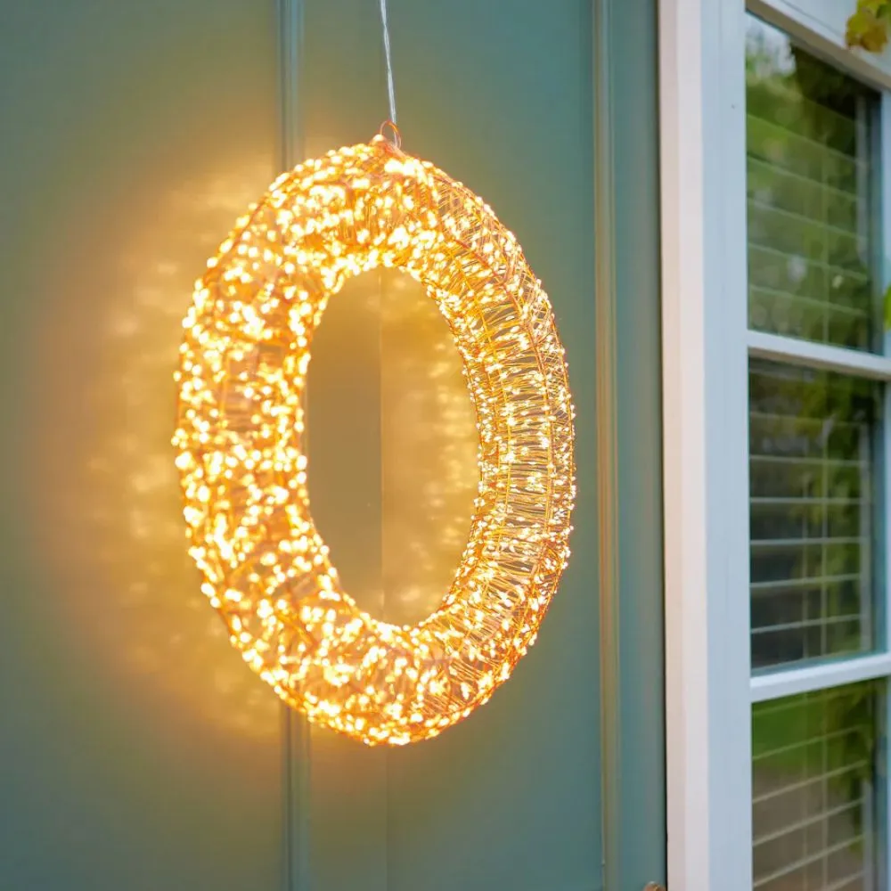 Lumina Galaxy Twinkling LED Light Wreath - Plug in