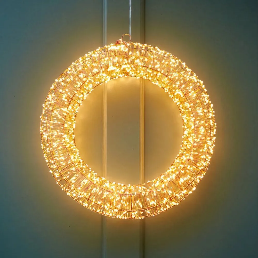 Lumina Galaxy Twinkling LED Light Wreath - Plug in