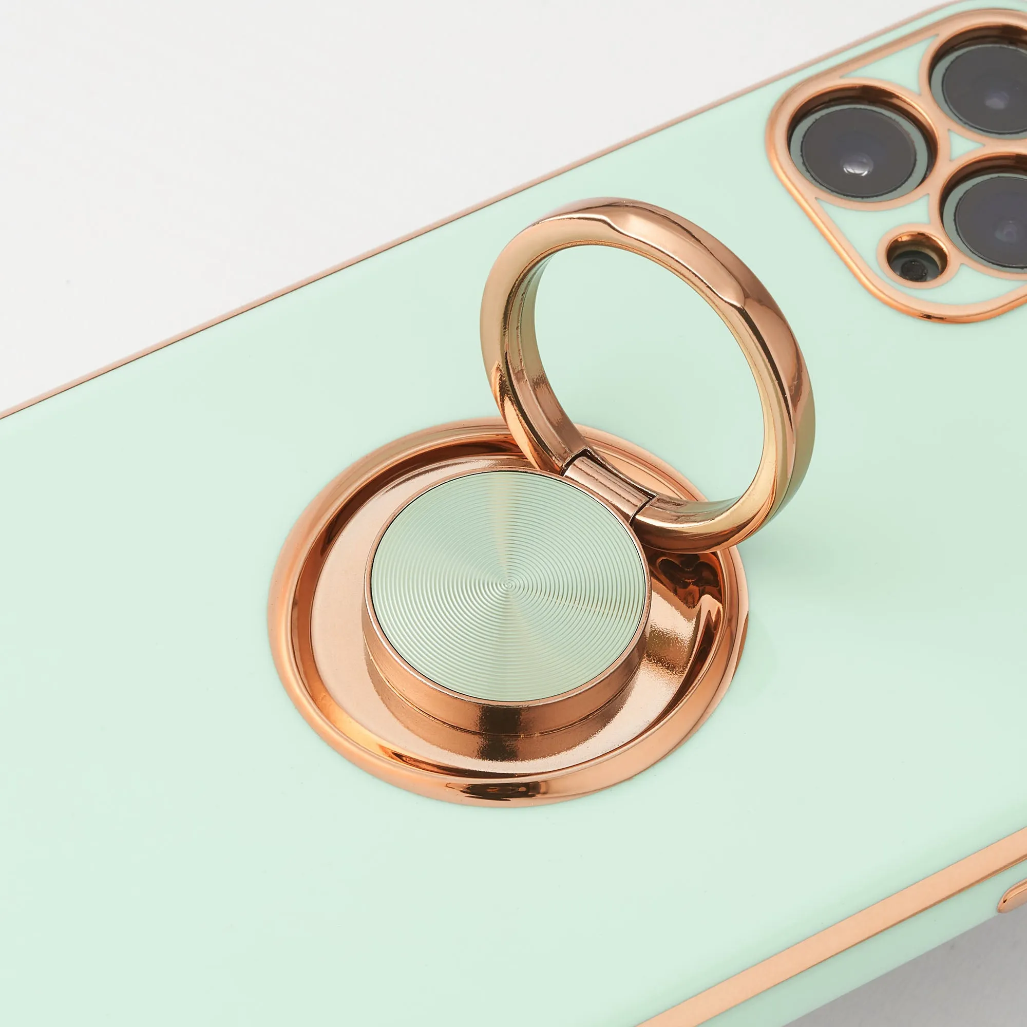 Luxury Royal Plating Ring Holder Phone Case For iPhone