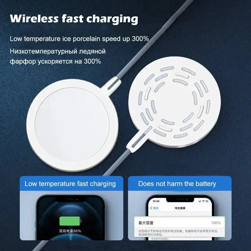 Magnetic Wireless Charger for iPhone 15 Pro Max & All Models – Fast & Convenient