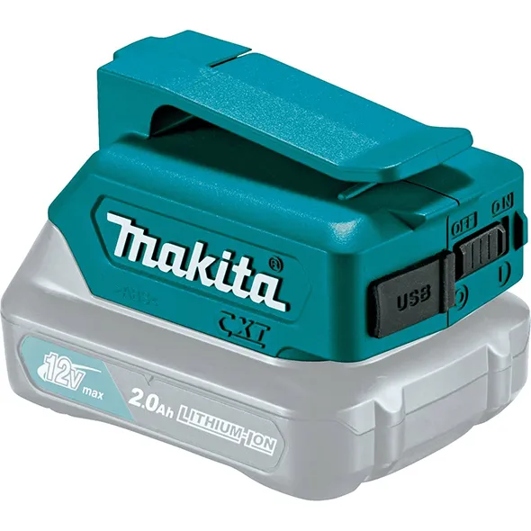 Makita ADP06 12V (CXT) Power Source Adapter for Battery with USB Port [198637-6 ]