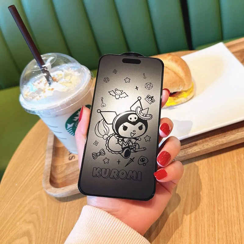 Matte Kuromi Cinnamoroll iPhone 14/13/12 Phone Screen Protector