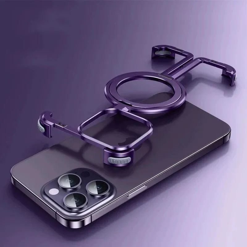 Metal Stand Phone Case For Iphone