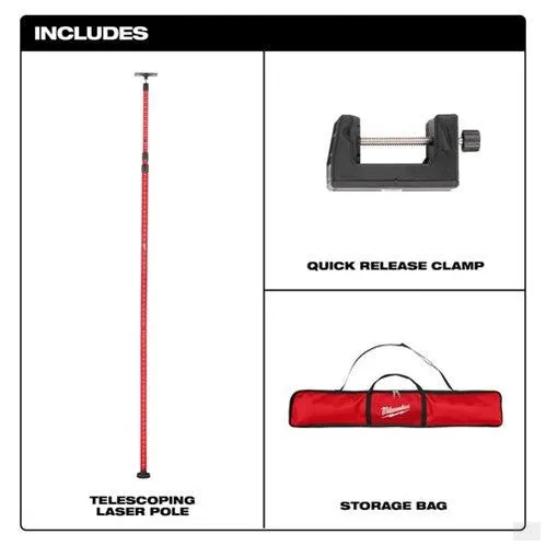 Milwaukee 12ft Telescoping Laser Pole 48-35-1511