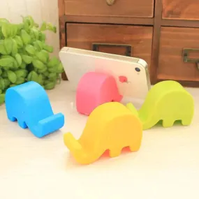 Mini Elephant Table Phone Holder Desk Mount Stand ( Pack Of 4 )