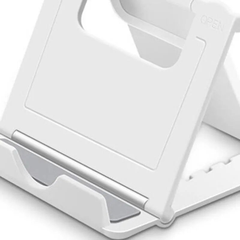 Mobile Phone Folding Portable Desk Stand Holder As-50479 White