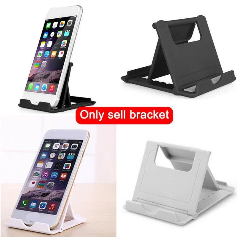 Mobile Phone Folding Portable Desk Stand Holder As-50479 White