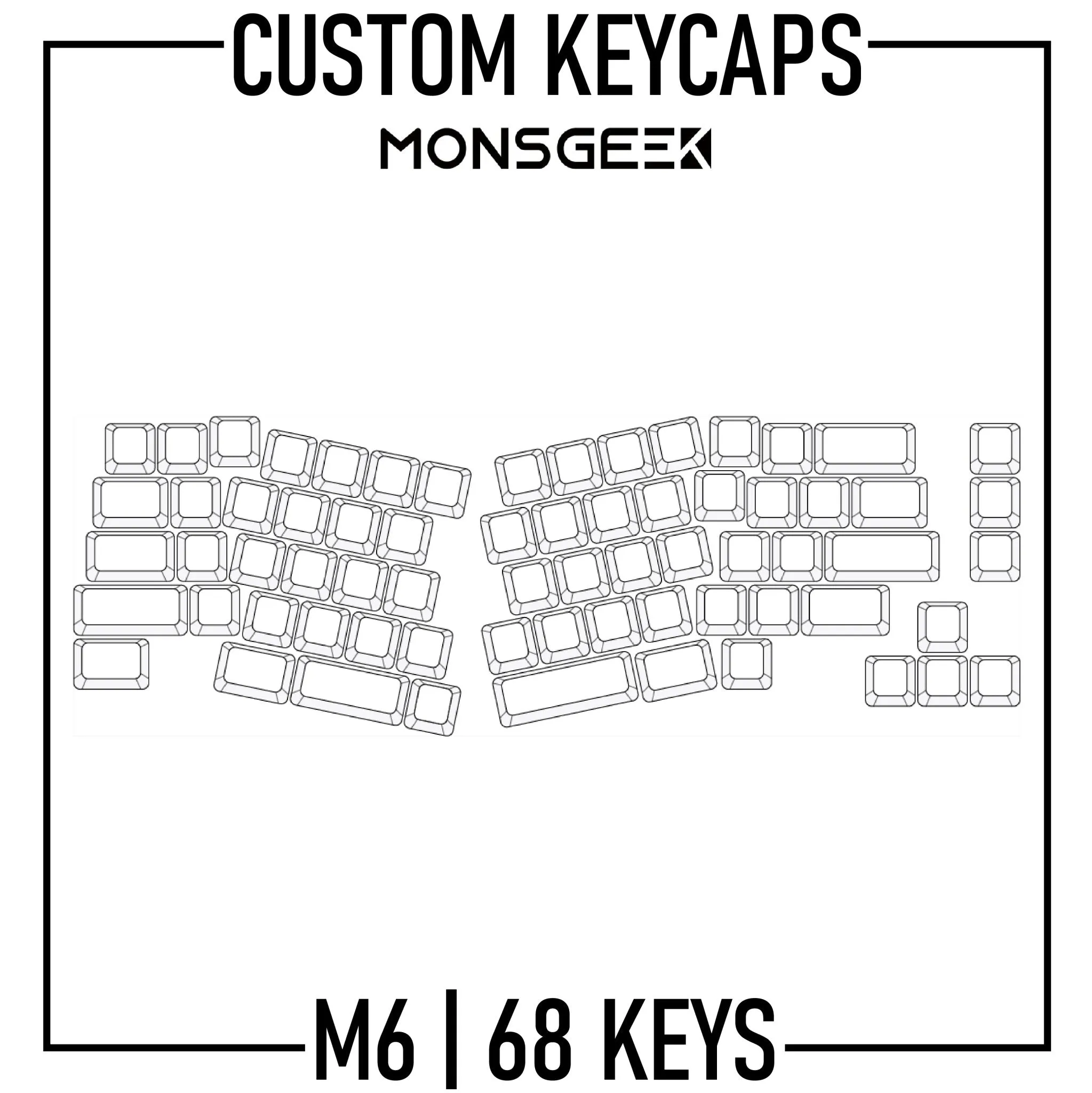 Monsgeek M6 Keyboard Custom Keycaps ( ANSI | 68 Keys )