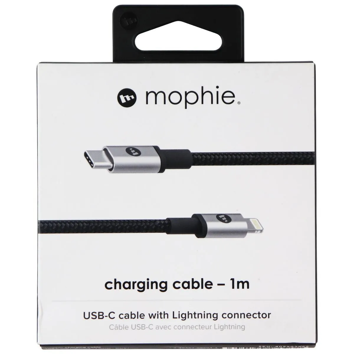 Mophie (3-Ft) Braided USB-C to Lightning 8-Pin Charge/Sync Cable - Black/Silver