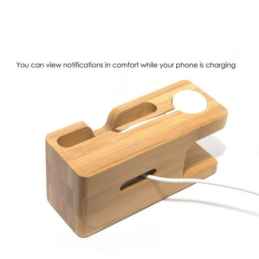 Multifunction Wood Phone Stand