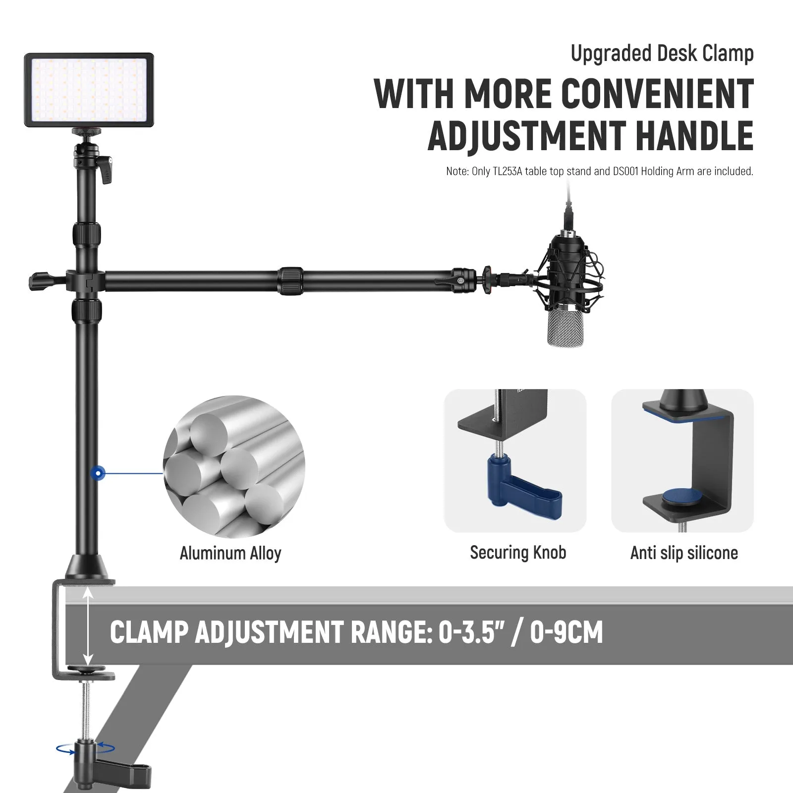 NEEWER TL253A DS001 Tabletop Overhead Camera Mount Stand