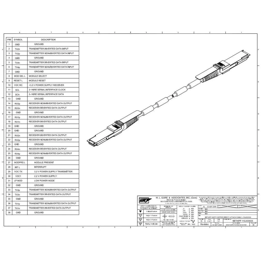 NetApp NO_FRU_Mellanox_MFS1S00-V050E_50m - 50m Data Cable with Plug QSFP56/QSFP56 | NO_FRU_Mellanox_MFS1S00-V050E_