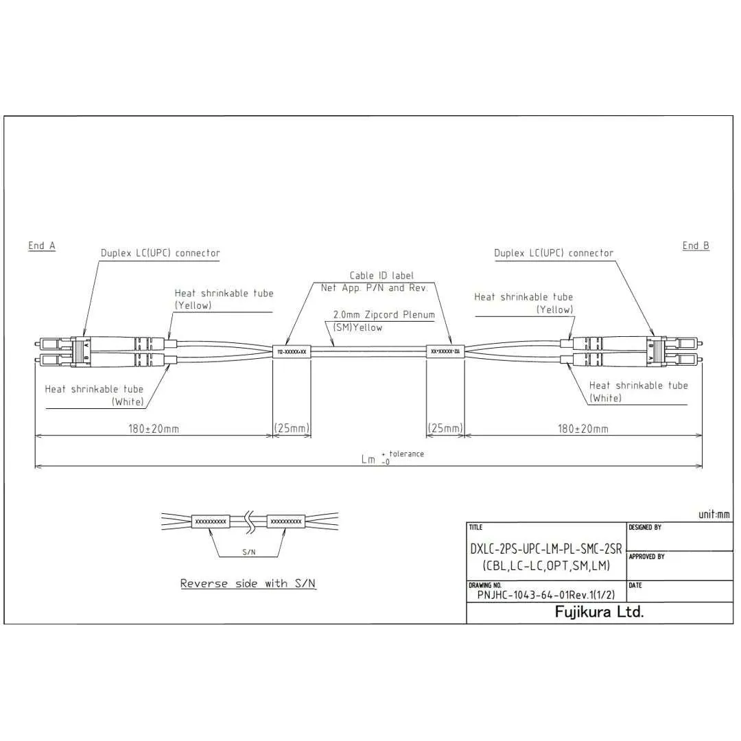 NetApp X66260-30 - 30m Data Cable with Plug LC/LC | OS2, LC/LC,