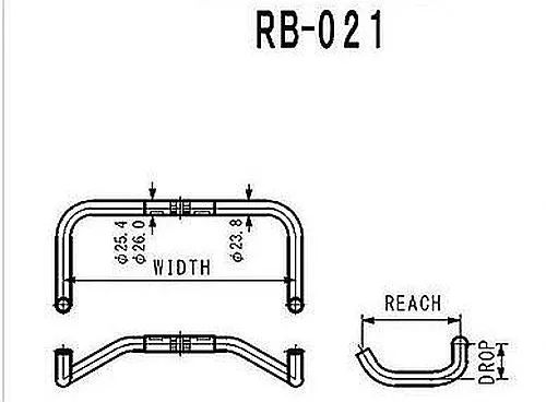 Nitto RB-021 Pursuit Bullhorn Drop Handlebar