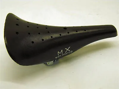 OLD SCHOOL BMX KASHIMAX STYLE MX SMALL SIZE  BLACK BMX ITALIAN SADDLE MADE 80's