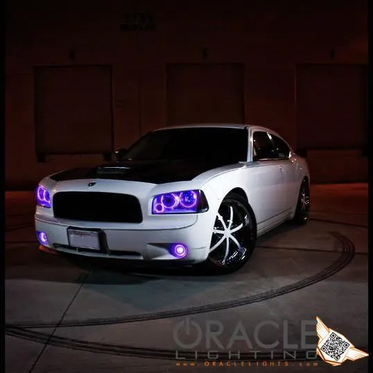 Oracle LED Fog Light Halo Kit Dodge Charger (2005-2010) Multicolored