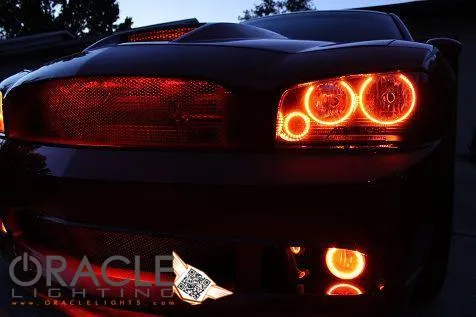 Oracle LED Fog Light Halo Kit Dodge Charger (2005-2010) Multicolored