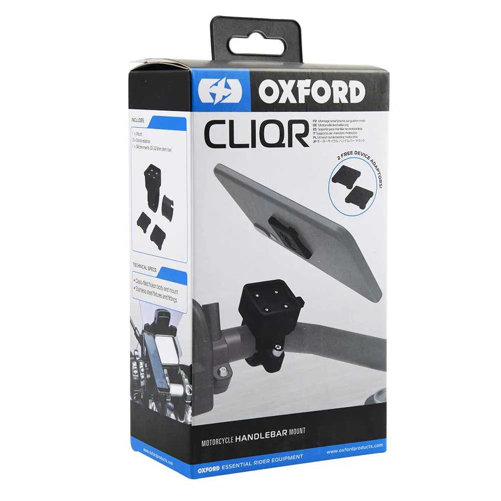 Oxford CLIQR Motorcycle Handlebar Clamp Mount 22.1mm