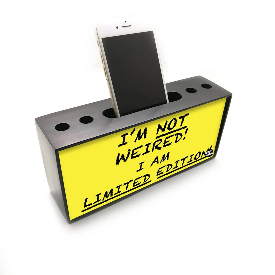 Pen Mobile Stand Holder Desk Organizer - I Am Not Weired