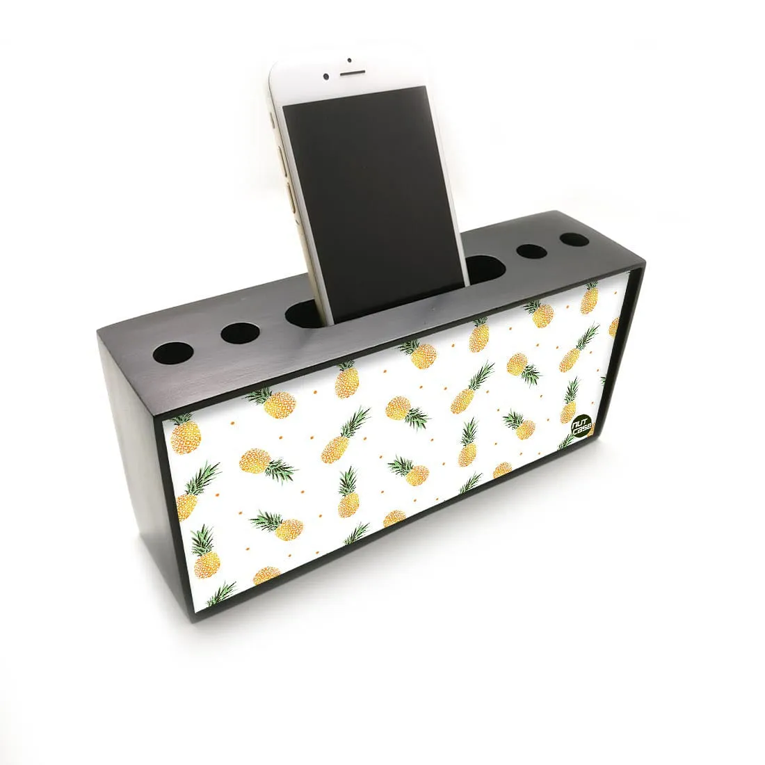 Pen Mobile Stand Holder Desk Organizer - Pineapple