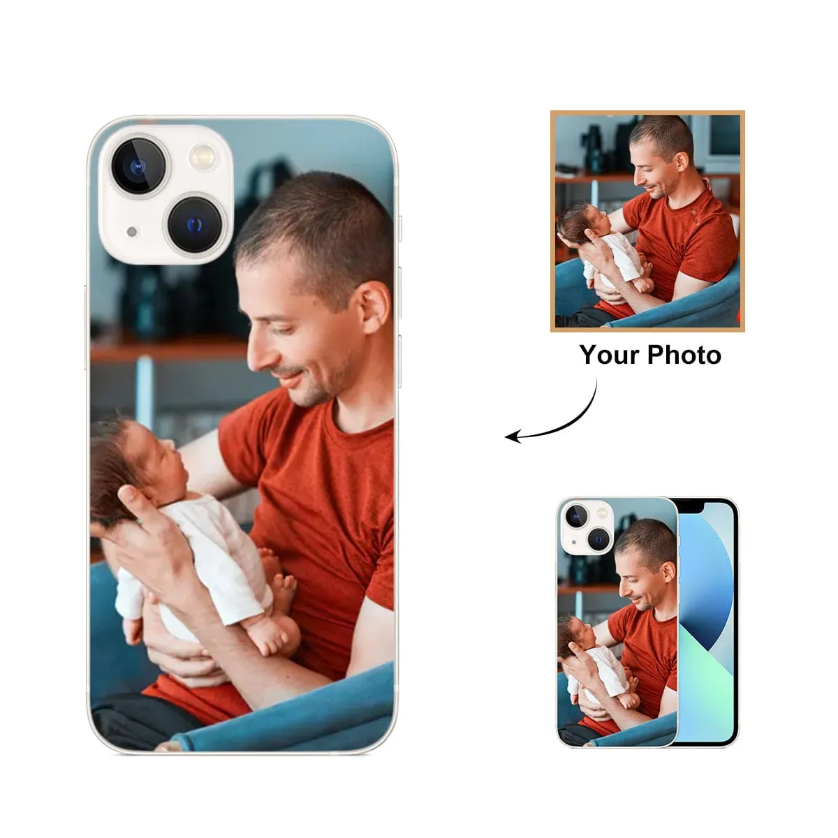 Personalized Photo iPhone Case - From iPhone 6 - iPhone 14 Pro