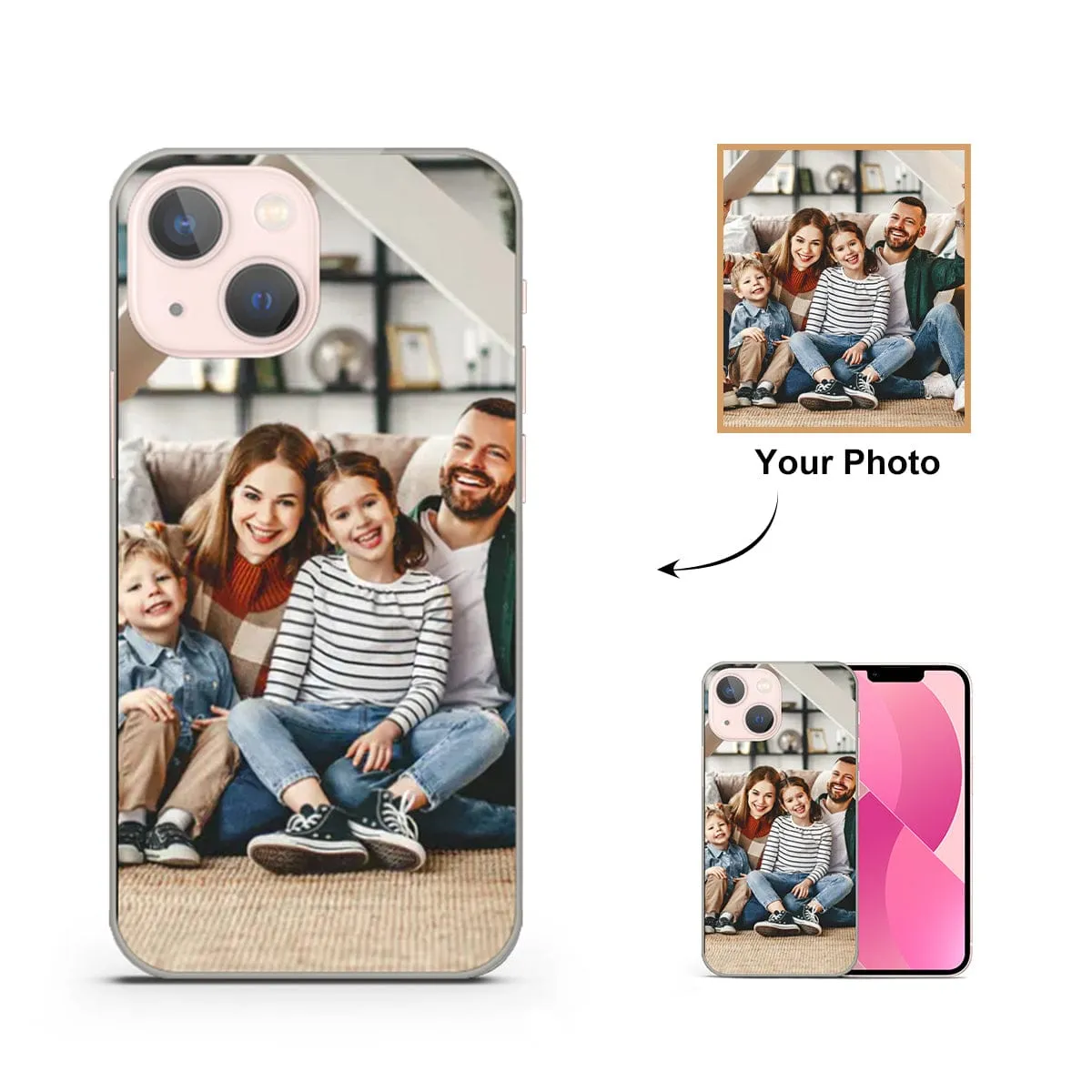 Personalized Photo iPhone Case - From iPhone 6 - iPhone 14 Pro