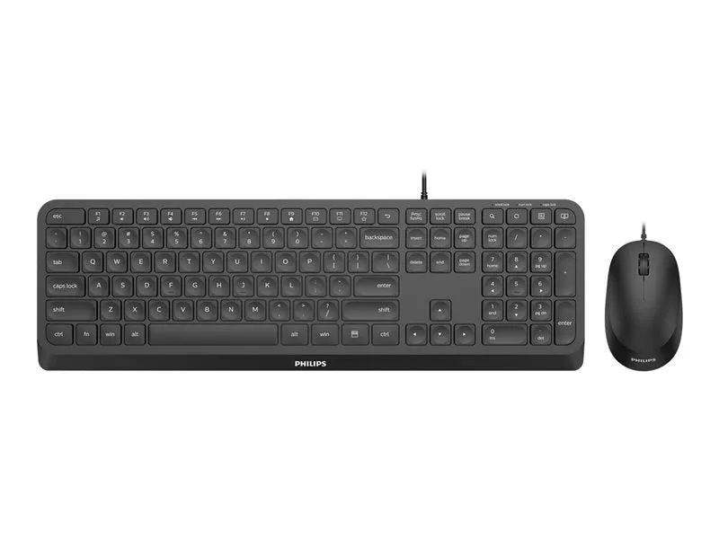 Philips 2000 Series Spt6207b - Keyboard And Mouse Set - Usb - Qwerty