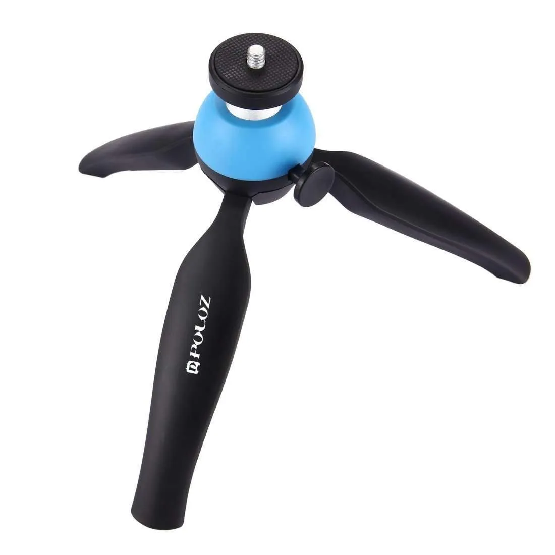 Pocket Mini Tripod Mount with 360 Degree Ball Head & Phone Clamp for Smartphones(Blue)