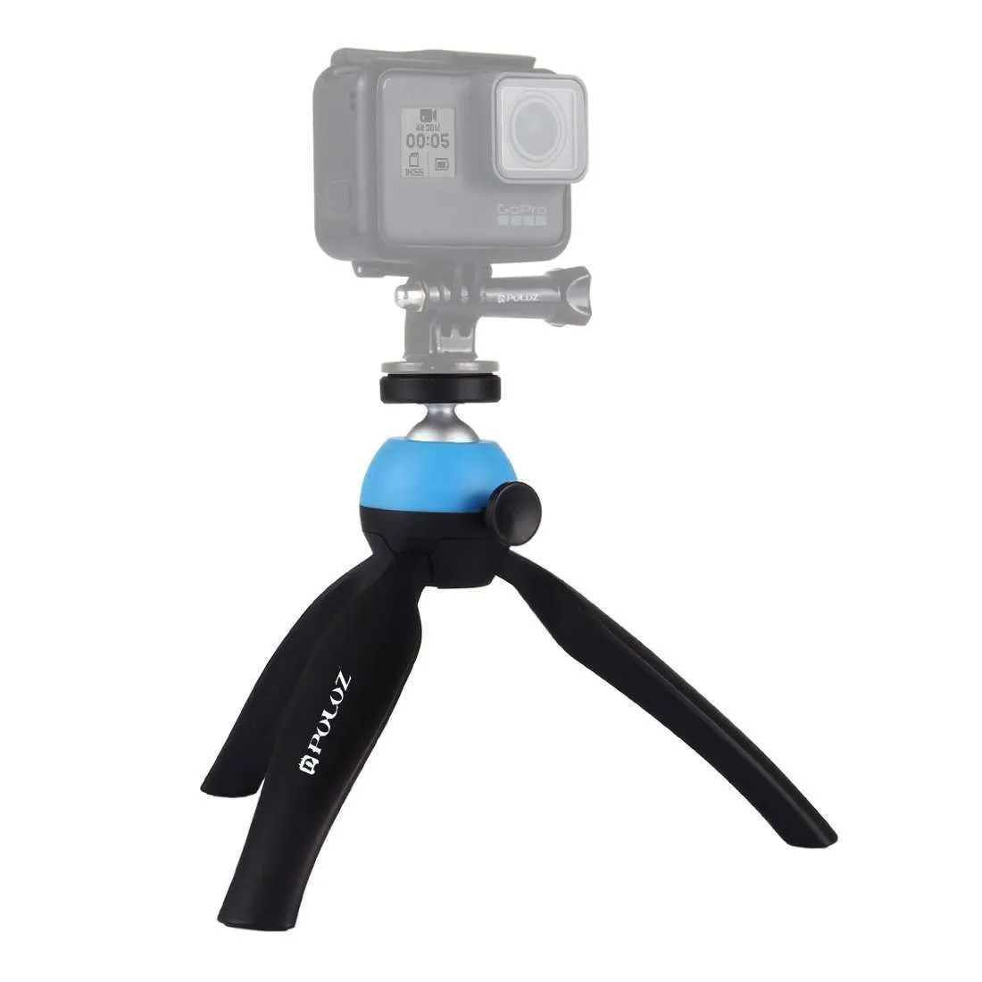 Pocket Mini Tripod Mount with 360 Degree Ball Head & Phone Clamp for Smartphones(Blue)