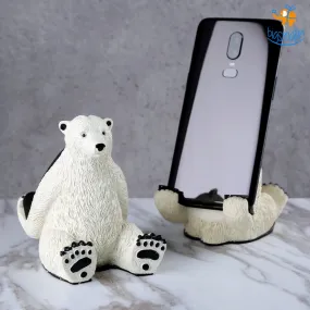 Polar Bear Ceramic Mobile Stand