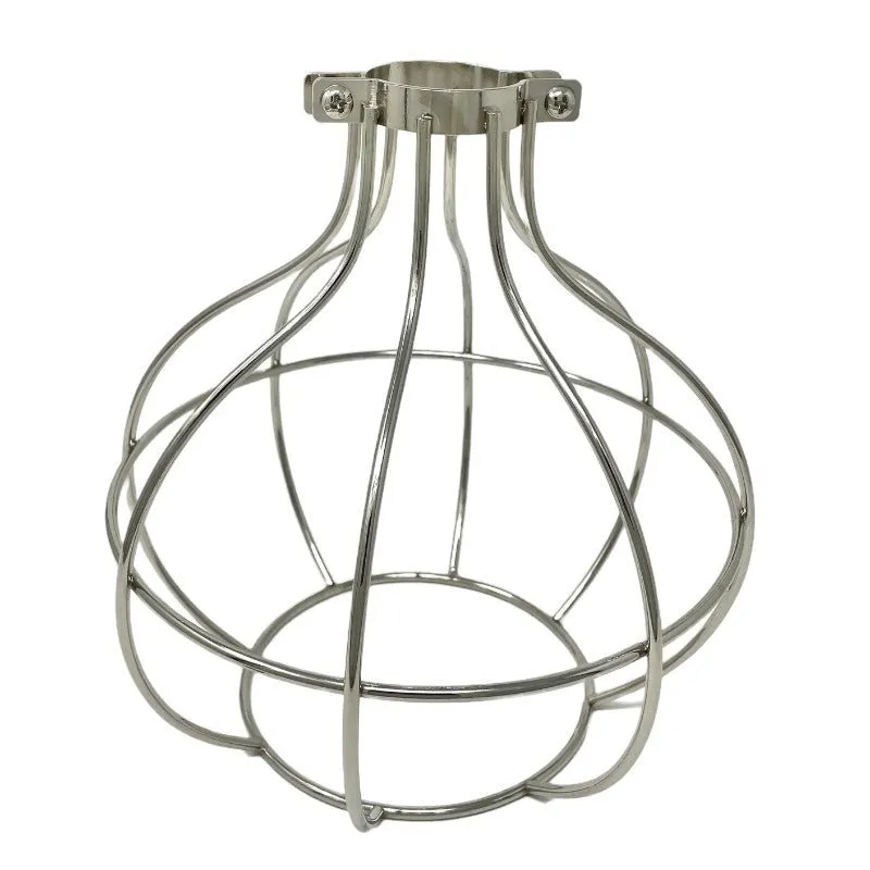 Polished Nickel Sphere Style Premium Bulb Cage