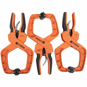 Pony | Ratchet Hand Clamp Set 3Pc 4" 100mm