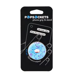 PopSockets Collapsible Grip & Stand for Phones and Tablets - Blue Donut