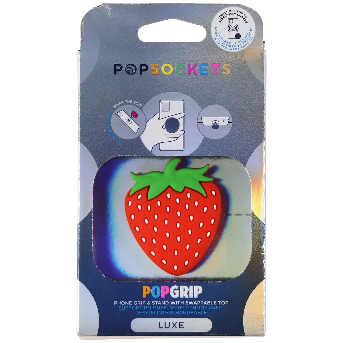 PopSockets PopGrip Expanding Stand & Grip w/ Swappable Top - PopOuts Berry Sweet