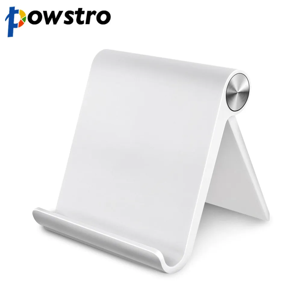 Powstro Desk Folding Tablet Mobile Stand Bracket Holder Foldable Adjustable Angle for iPhone Samsung Phone Tablet Less 11 Inch