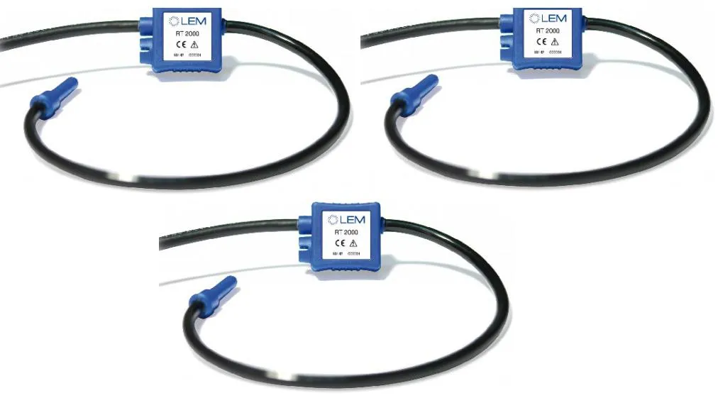 PY-3000A- 3pcs of 17.5cm Diameter Rogowski Coils for NP40 Power Quality Analyser, 22.5mV/A Class 0.5