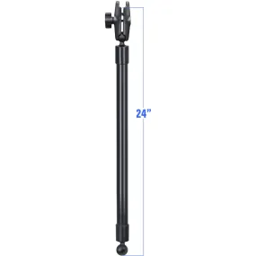 RAM® 24" PVC Pipe Extension with Ball Ends & Double Socket Arm