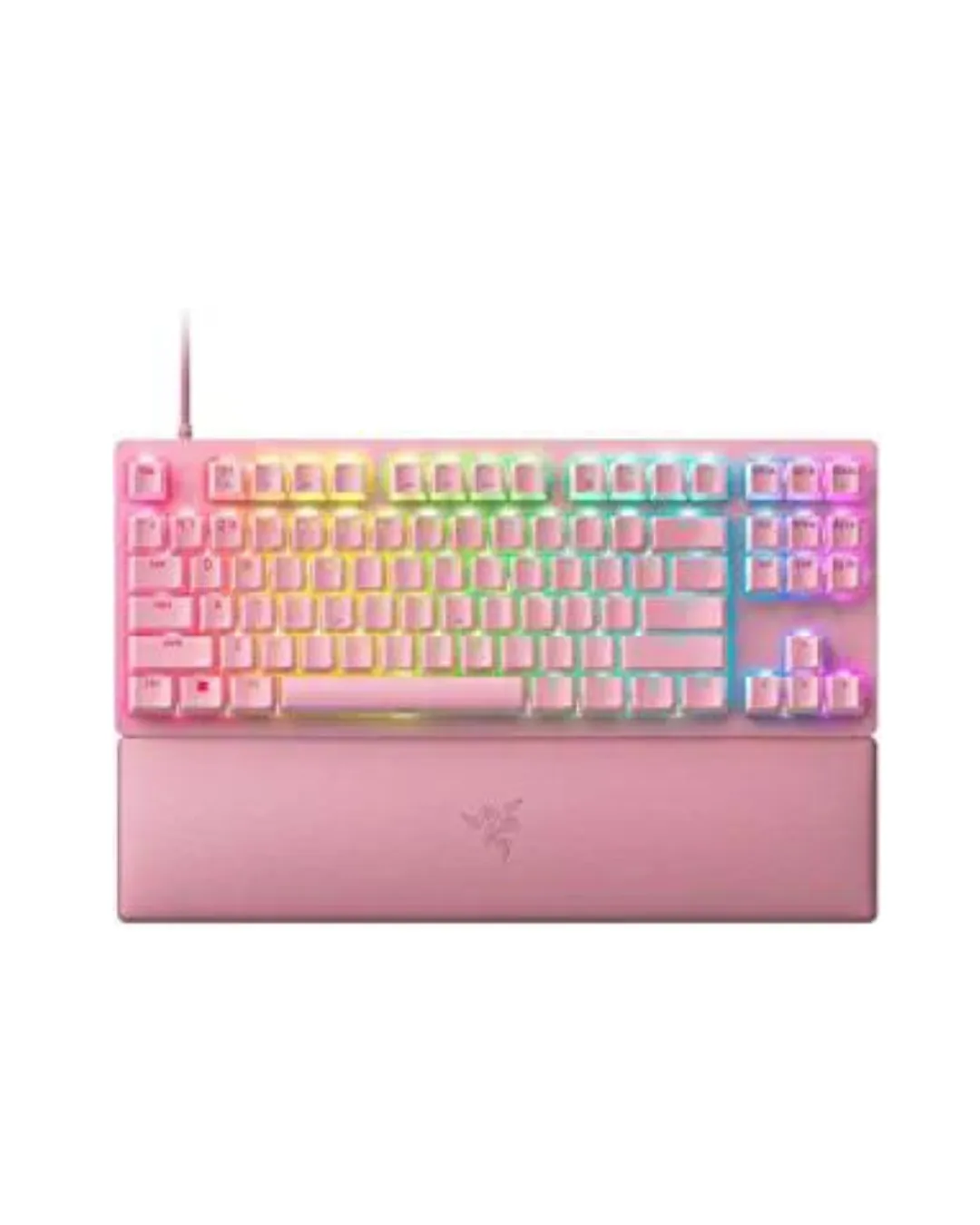 Razer Huntsman V2 TKL Tenkeyless Gaming Keyboard - Quartz Pink