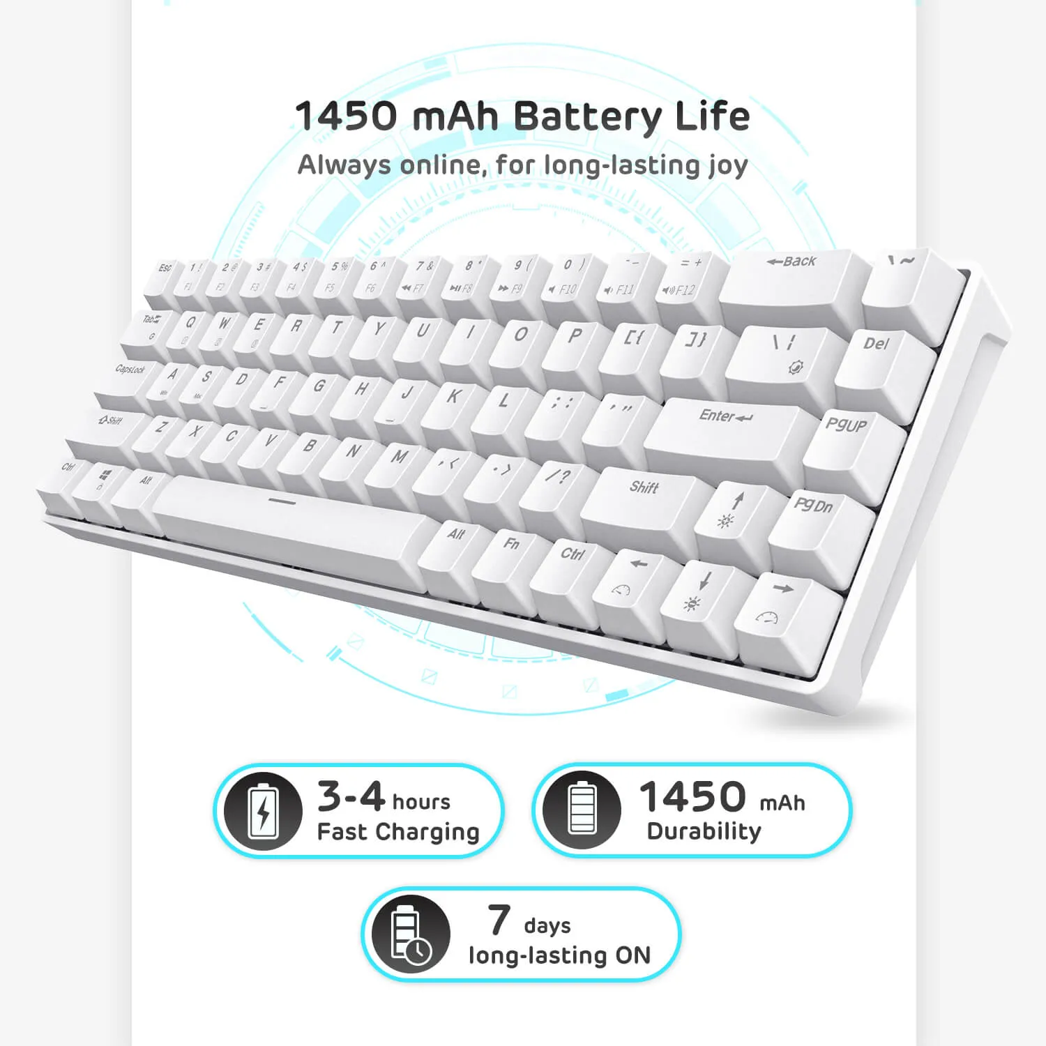 RK68 65% Wireless Mechanical Keyboard (Open-Box)