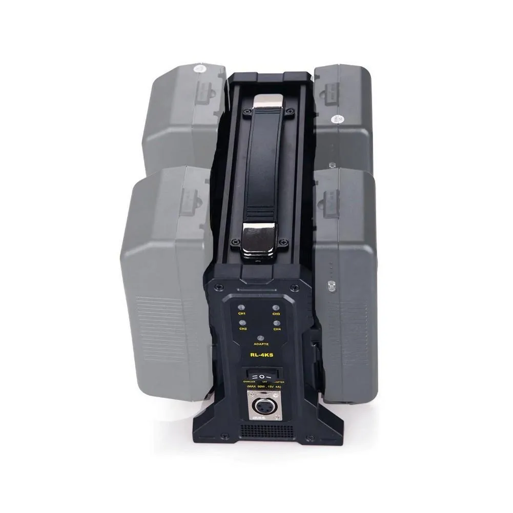 Rolux RL-4KS 4-Channel V-mount Li-ion Battery Charger