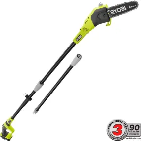 Ryobi ONE  8 in. 18-Volt Lithium-Ion Cordless Pole Saw - 1.3 Ah Battery and Charger Included