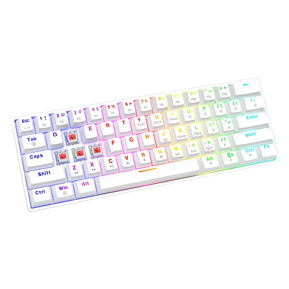 Savio Mechanical Keyboard Whiteout X2 Outemu Red, Hot Swap