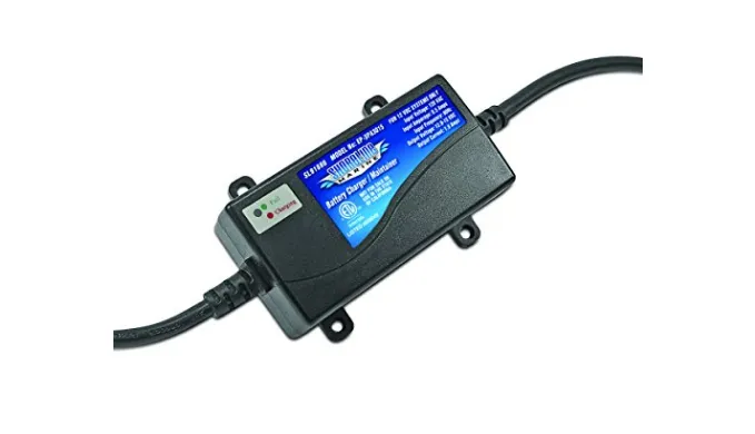 Shoreline Marine 12V Battery Charger and Maintainer - Charges Most Gel and Lead Acid Batteries - Ships Quick!