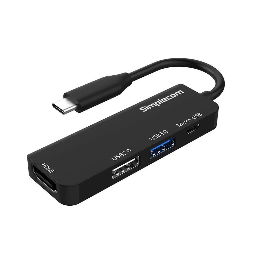 Simplecom DA305 USB 3.1 Type C to HDMI 4 in 1 Combo Hub (HDMI   USB3.0   USB2.0   Micro USB)