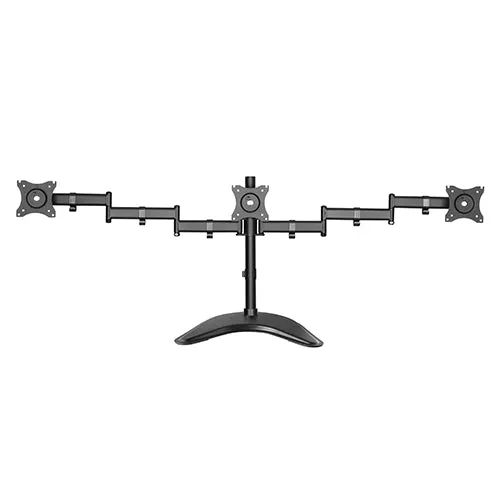 Single Pole Triple-Monitor Aluminium Articulating Monitor Mount Stand - SH 070T036 (Fits Most 13" ~ 27" Screen)