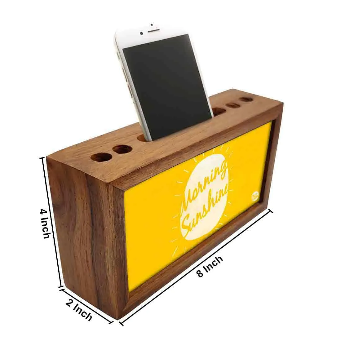 Small Wooden desk organizer - Morning Sunshine