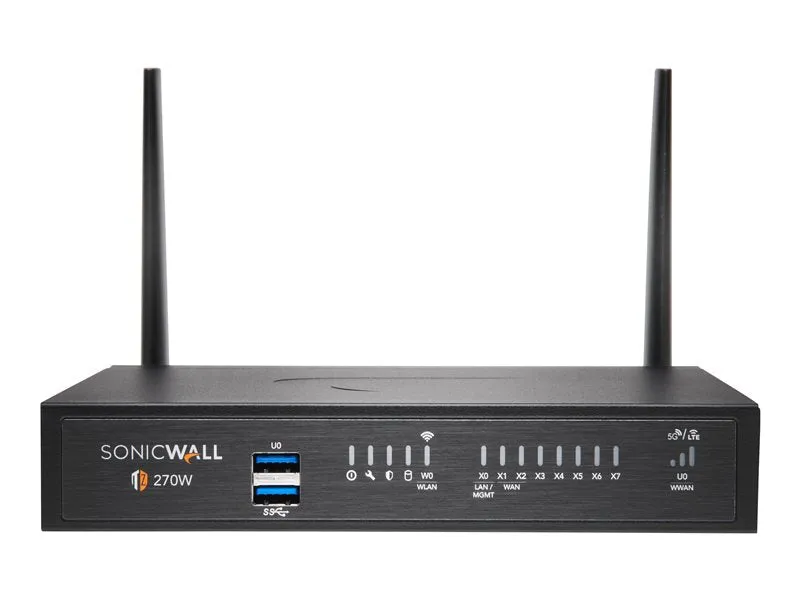 Sonicwall Tz270w - Essential Edition - Security Appliance - 1Gbe - Wi-Fi 5 - 2.4 Ghz, 5 Ghz - Sonicwall Secure Upgrade P